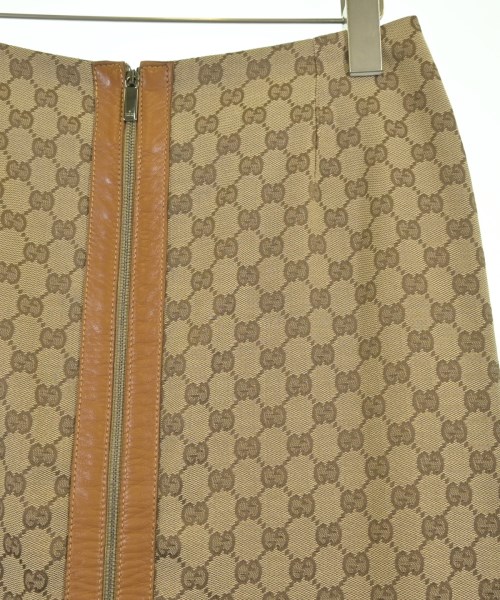 GUCCI（グッチ）ひざ丈スカート ベージュ サイズ:40(M位) レディース/2200724451074