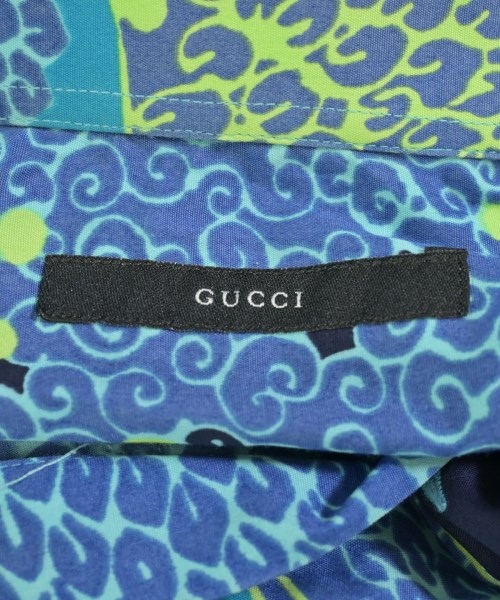 GUCCI（グッチ）カジュアルシャツ 青 サイズ:S メンズ/2200724456024