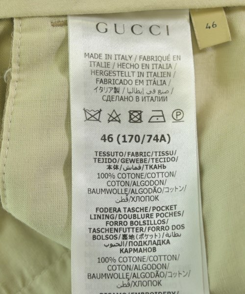 GUCCI（グッチ）スラックス ベージュ サイズ:46(M位) メンズ/2200724696031