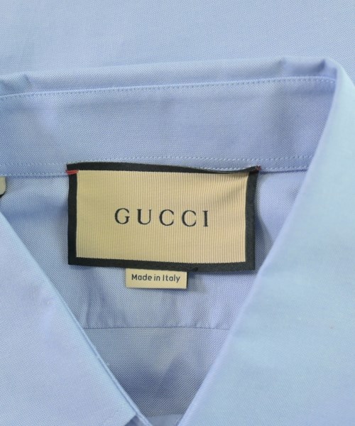 GUCCI（グッチ）ドレスシャツ 青 サイズ:39(M位) メンズ/2200724751044