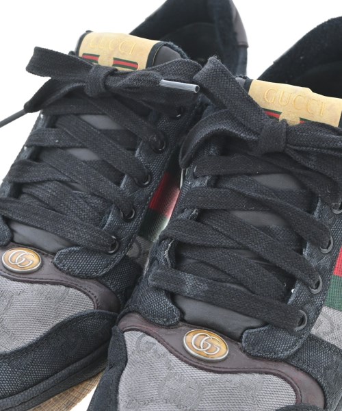 GUCCI（グッチ）スニーカー 黒 サイズ:UK8(26.5cm位) メンズ/2200725136017