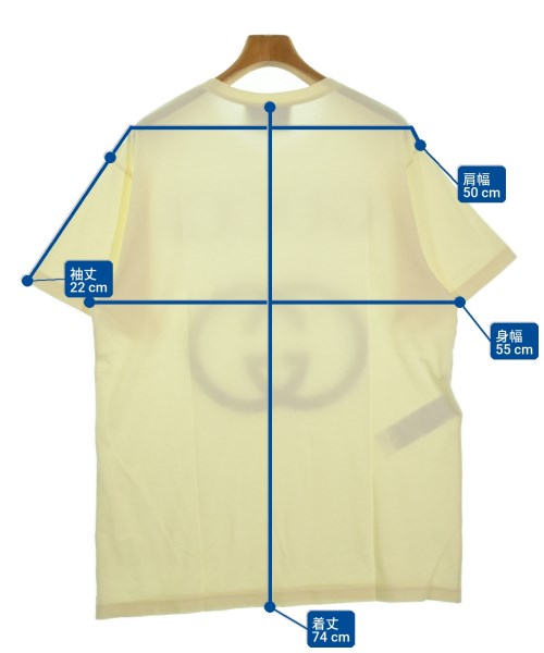 GUCCI（グッチ）Tシャツ・カットソー 白 サイズ:XS メンズ/2200726792144