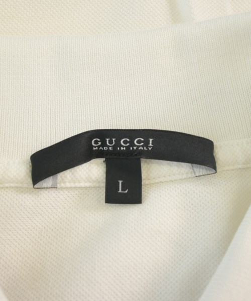 GUCCI（グッチ）ポロシャツ 白 サイズ:L メンズ/2200727591081