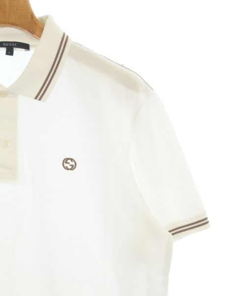 GUCCI（グッチ）ポロシャツ 白 サイズ:L メンズ/2200727591081