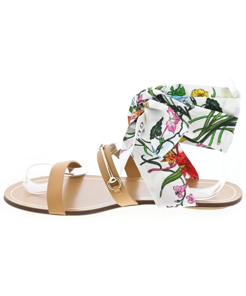 GUCCI（グッチ）サンダル ベージュ サイズ:EU38(24.5cm位) レディース/2200724365111