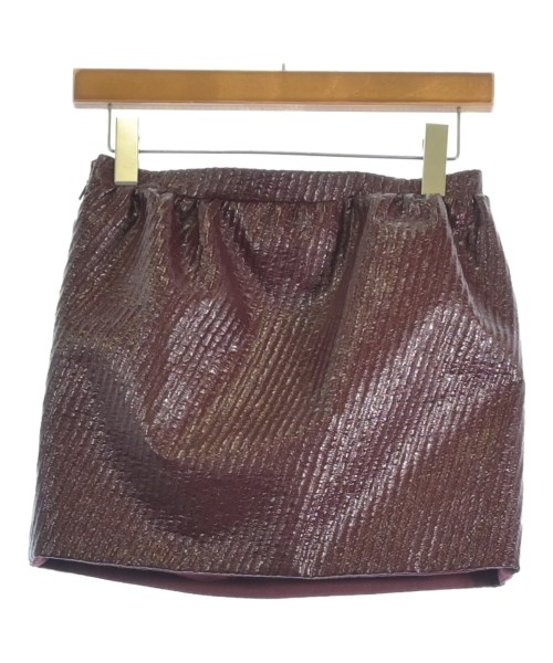 GUCCI（グッチ）ミニスカート 茶 サイズ:36(XS位) レディース/2200724365173