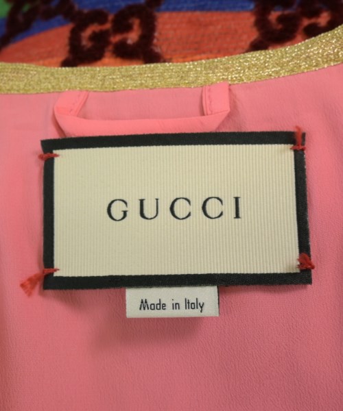 GUCCI（グッチ）ノーカラージャケット 赤 サイズ:42(M位) レディース/2200728828018
