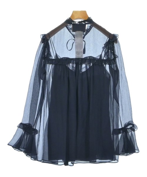GUCCI（グッチ）ブラウス 紺 サイズ:36(XS位) レディース/2200682886604
