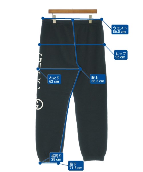 GUCCI（グッチ）スウェットパンツ 黒 サイズ:XL メンズ/2200684650043