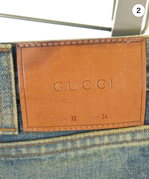 GUCCI（グッチ）デニムパンツ 青 サイズ:24(S位) レディース/2200684650050
