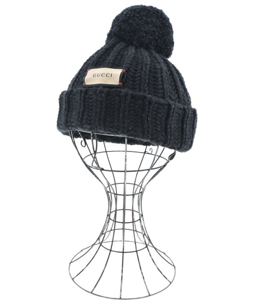 GUCCI(グッチ)ニットキャップ・ビーニー 黒 サイズ:-/2200678471265