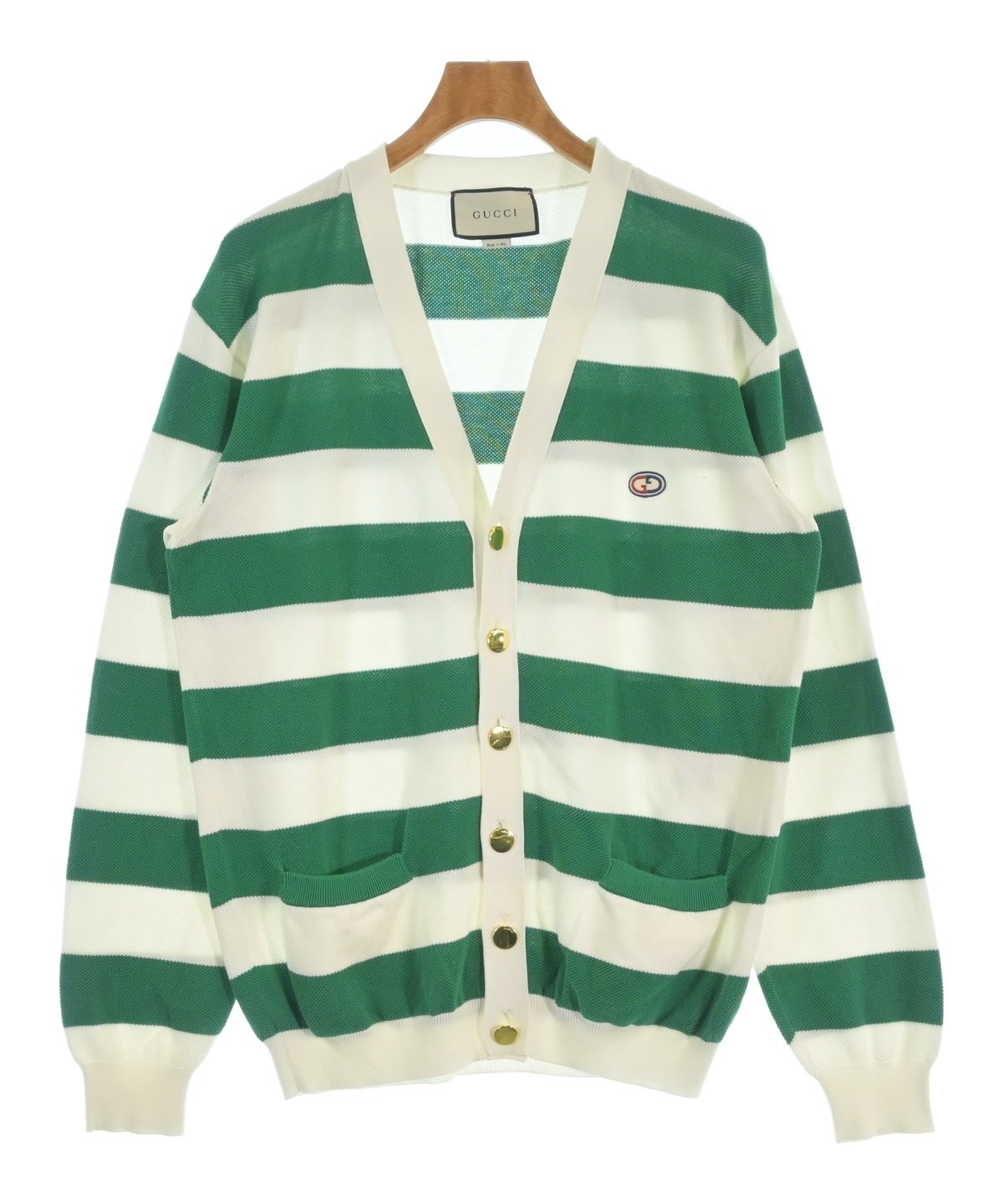 GUCCI（グッチ）カーディガン 白 サイズ:L メンズ/2200685960028