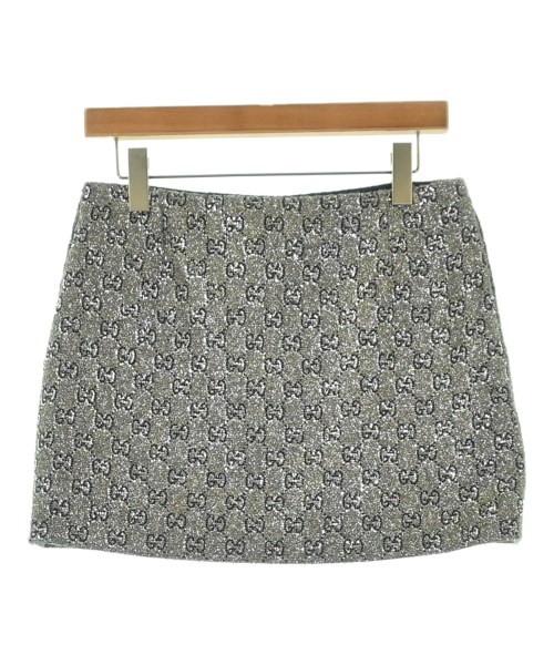 GUCCI（グッチ）ミニスカート シルバー サイズ:40(M位) レディース/2200683661057