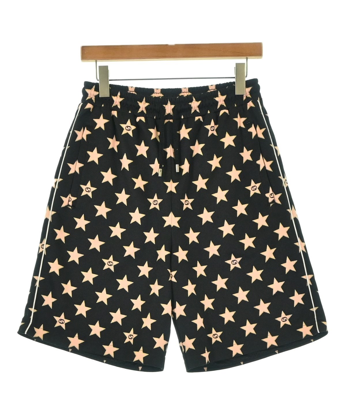 かずひー☆【美品】GUCCI星柄ジャージ　ショートパンツ GUCCI（グッチ）ショートパンツ 黒 サイズ:XS メンズ/2200686585022