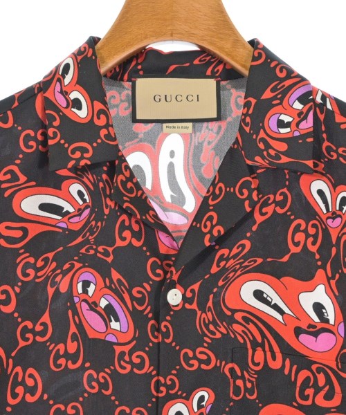 GUCCI（グッチ）カジュアルシャツ 黒 サイズ:46(M位) メンズ/2200686585039