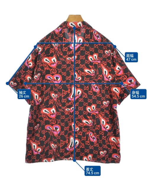 GUCCI（グッチ）カジュアルシャツ 黒 サイズ:46(M位) メンズ/2200686585039