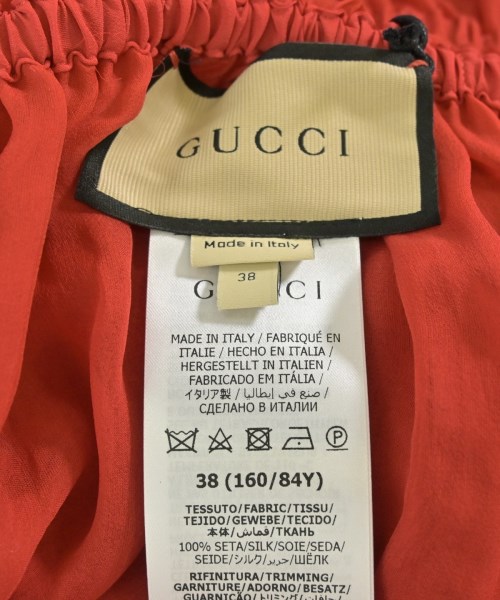GUCCI（グッチ）ワンピース 赤 サイズ:38(S位) レディース/2200686722069