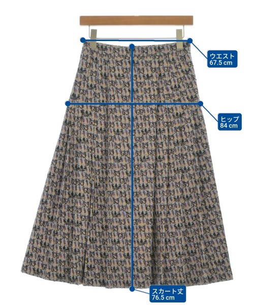 GUCCI（グッチ）ロング・マキシ丈スカート その他（柄物・カラフル） サイズ:38(S位) レディース/2200686813460