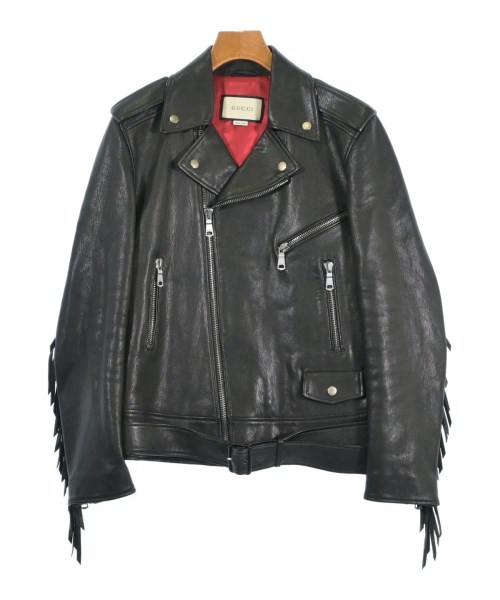 GUCCI(グッチ)ライダース 黒 サイズ:44(S位)/2200687292011