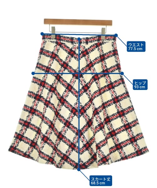 GUCCI（グッチ）ロング・マキシ丈スカート 白 サイズ:42(L位) レディース/2200687318223