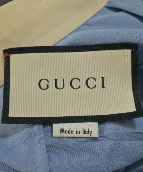 GUCCI（グッチ）ブラウス 青 サイズ:38(S位) レディース/2200688180034