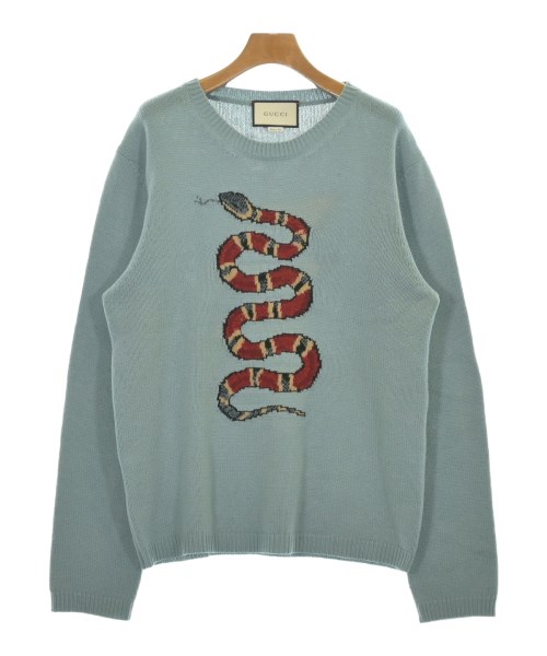 GUCCI(グッチ)ニット・セーター 青 サイズ:L/2200688259013