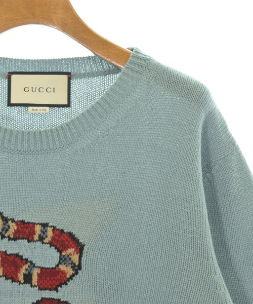 GUCCI（グッチ）ニット・セーター 青 サイズ:L メンズ/2200688259013