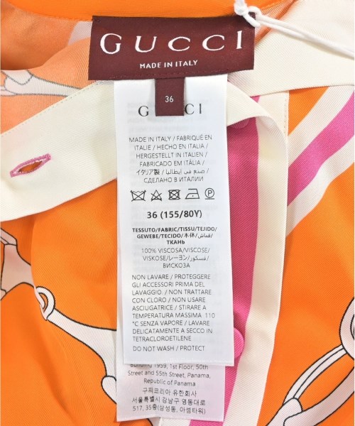 GUCCI（グッチ）ワンピース オレンジ サイズ:36(XS位) レディース/2200688764012
