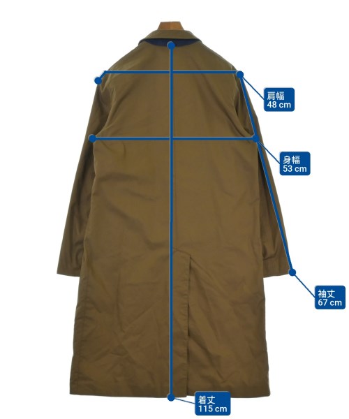 GUCCI（グッチ）ステンカラーコート 茶 サイズ:52(XXL位) メンズ/2200689735394