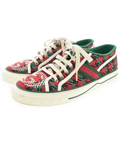 GUCCI(グッチ)スニーカー 赤 サイズ:UK8 1/2(27cm位)/2200690168327