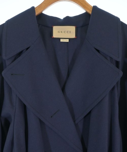 GUCCI（グッチ）トレンチコート 紺 サイズ:42(M位) レディース/2200686404095