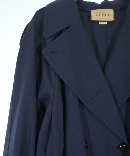 GUCCI（グッチ）トレンチコート 紺 サイズ:42(M位) レディース/2200686404095