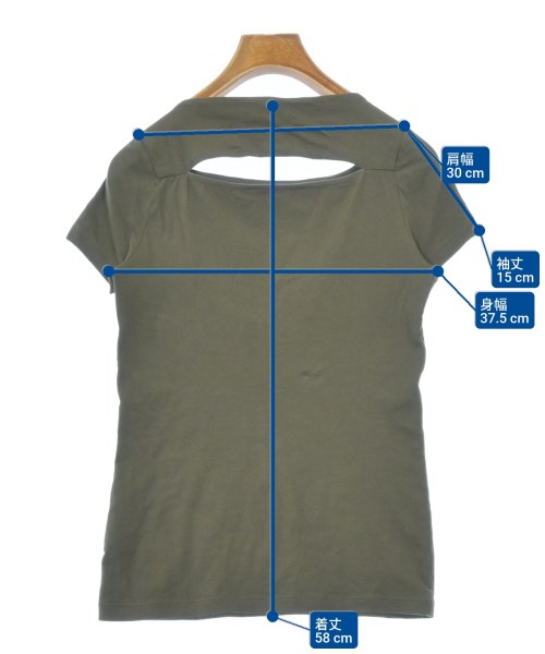 GUCCI（グッチ）Tシャツ・カットソー カーキ サイズ:XS レディース/2200692430057