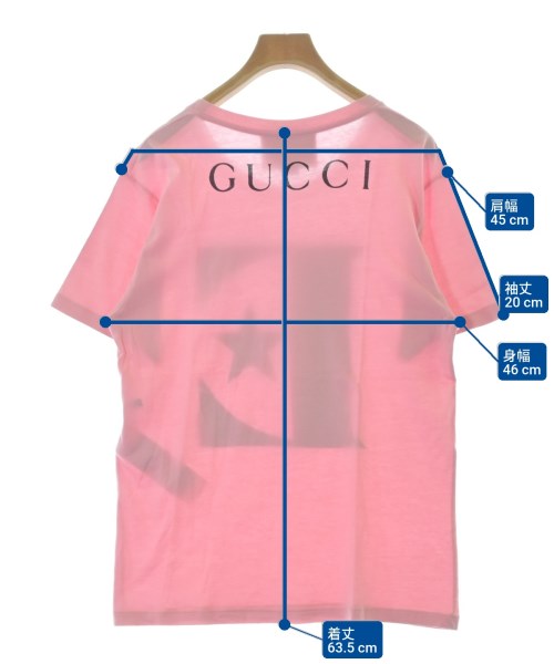 GUCCI（グッチ）Tシャツ・カットソー ピンク サイズ:XS レディース/2200693133070