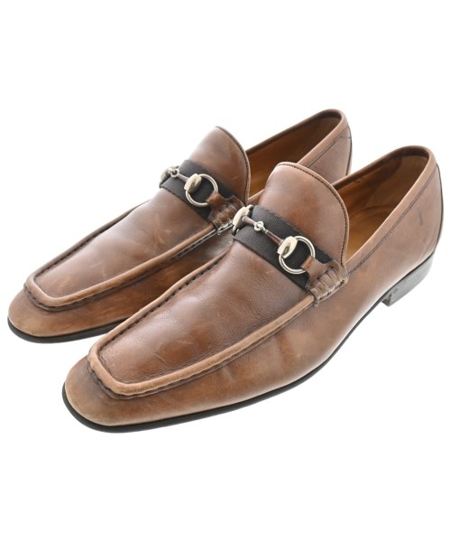 GUCCI(グッチ)ビジネス・ドレスシューズ 茶 サイズ:EU41(26cm位)/2200693197010