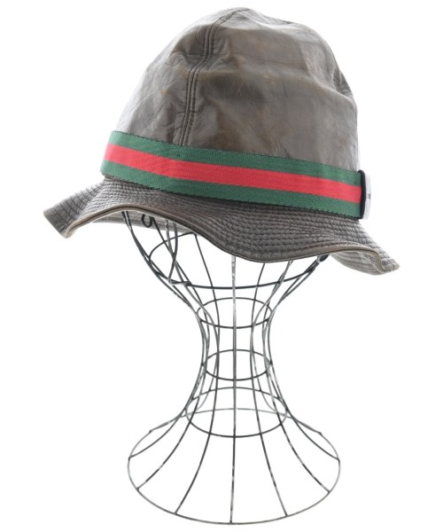GUCCI(グッチ)ハット 茶 サイズ:L/2200693406112