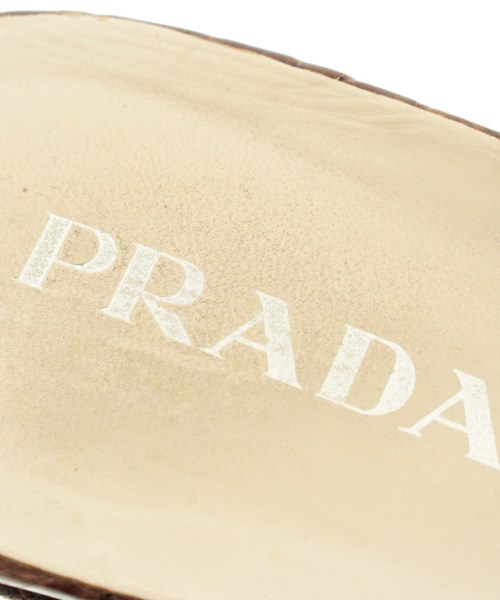 PRADA（プラダ）サンダル 茶 サイズ:35 1/2(22cm位) レディース 