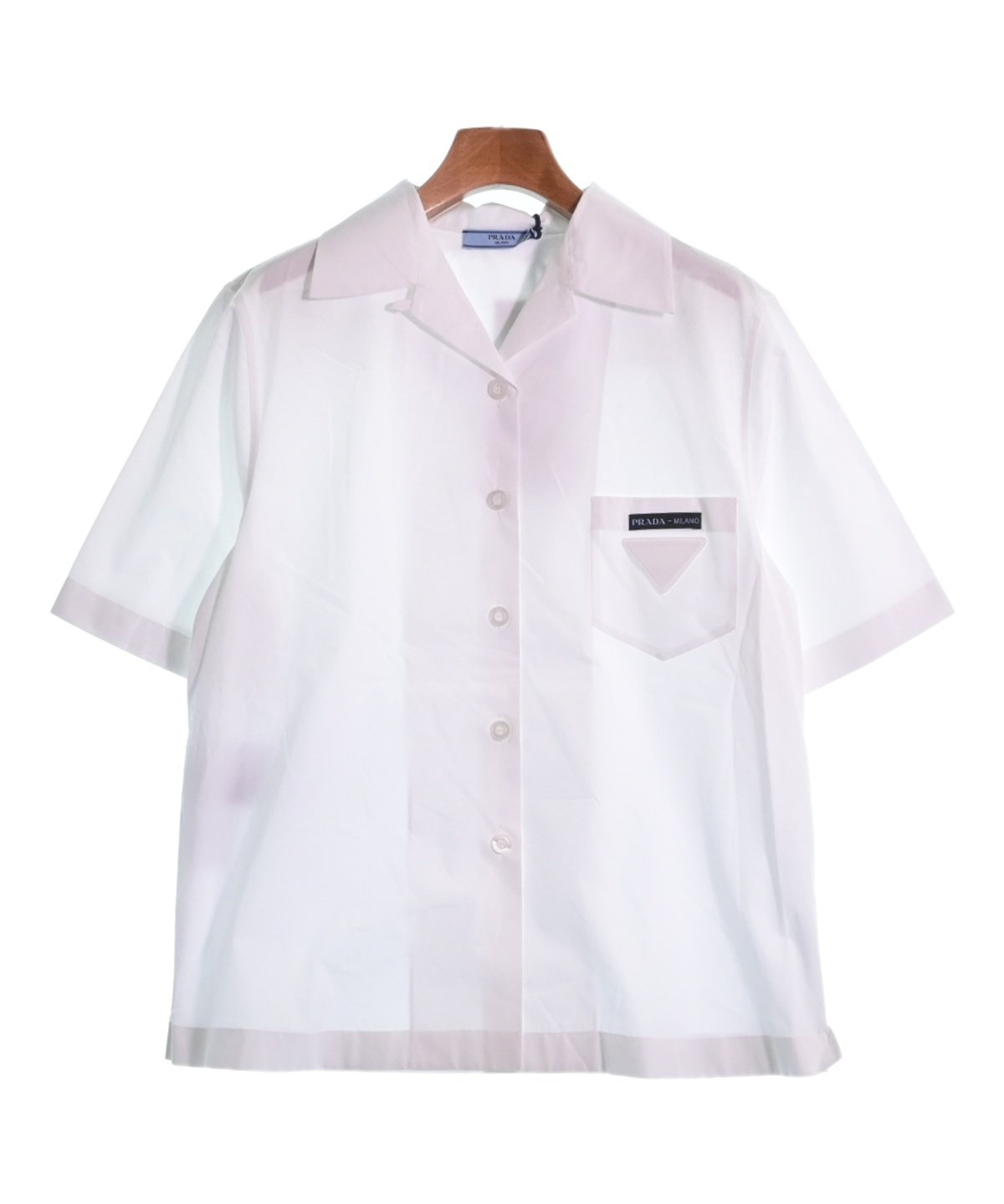 PRADA（プラダ）カジュアルシャツ 白 サイズ:40(M位) レディース 