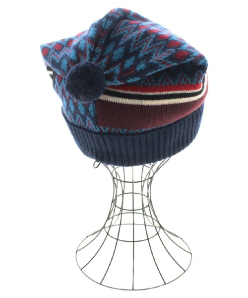 PRADA（プラダ）ニットキャップ・ビーニー 紺 サイズ:M メンズ/2200351186127