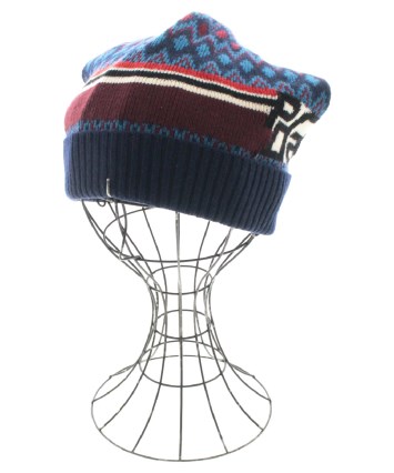 PRADA（プラダ）ニットキャップ・ビーニー 紺 サイズ:M メンズ