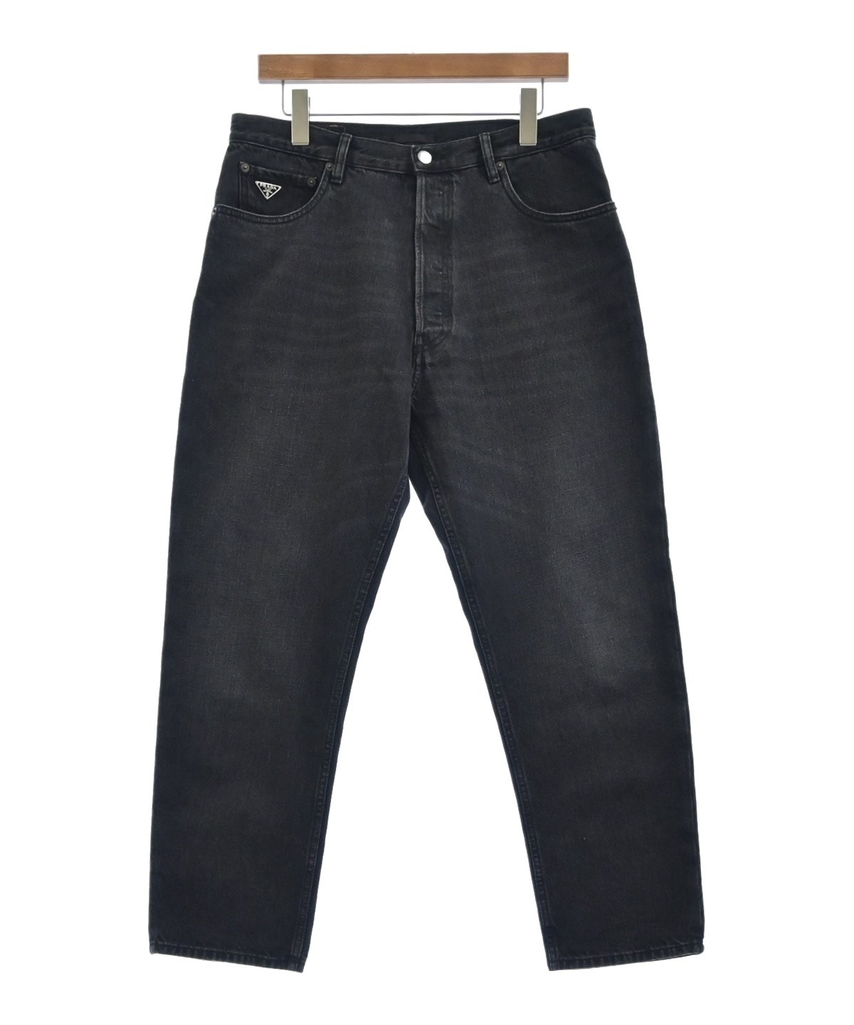 24AW PRADA/Over Dyed Jeans/ブラックデニム/イタリア製 PRADA（プラダ）デニムパンツ 黒 サイズ:32(L位) メンズ/2200358860044