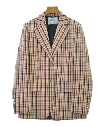 PRADA プラダ テーラードジャケット クリーム 4103725E0194 PRADA（プラダ）テーラードジャケット ベージュ サイズ:36(XS位
