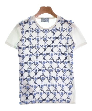 PRADA（プラダ）Tシャツ・カットソー 白 サイズ:38(S位