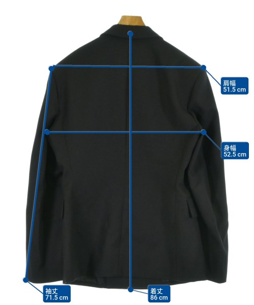 PRADA（プラダ）ジャケット 黒 サイズ:50(XL位) メンズ/2200474578014
