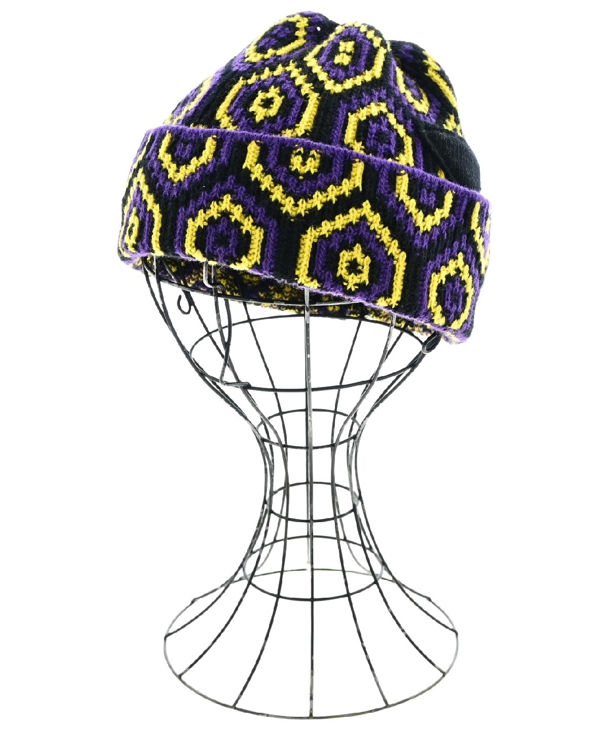 PRADA（プラダ）ニットキャップ・ビーニー 紫 サイズ:M レディース