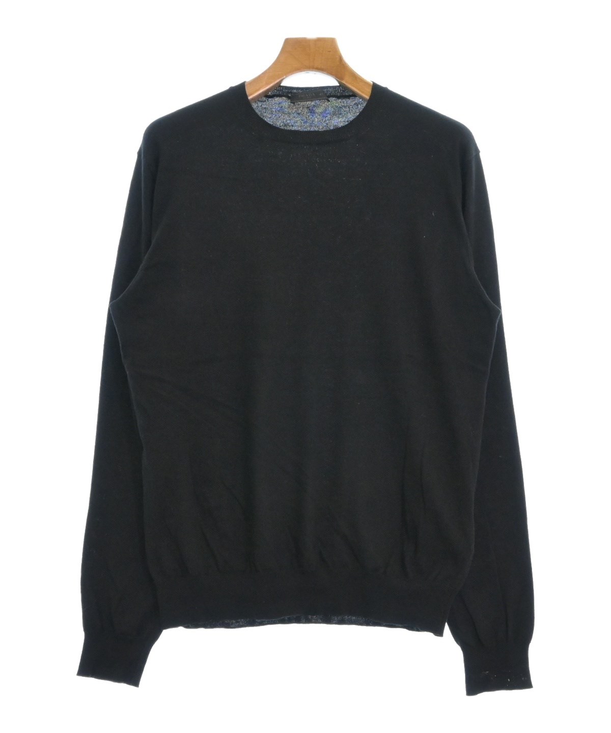 PRADA ニットポロシャツ セーター プラダ ブラック 48 PRADA（プラダ）ニット・セーター 黒 サイズ:48(L位) メンズ