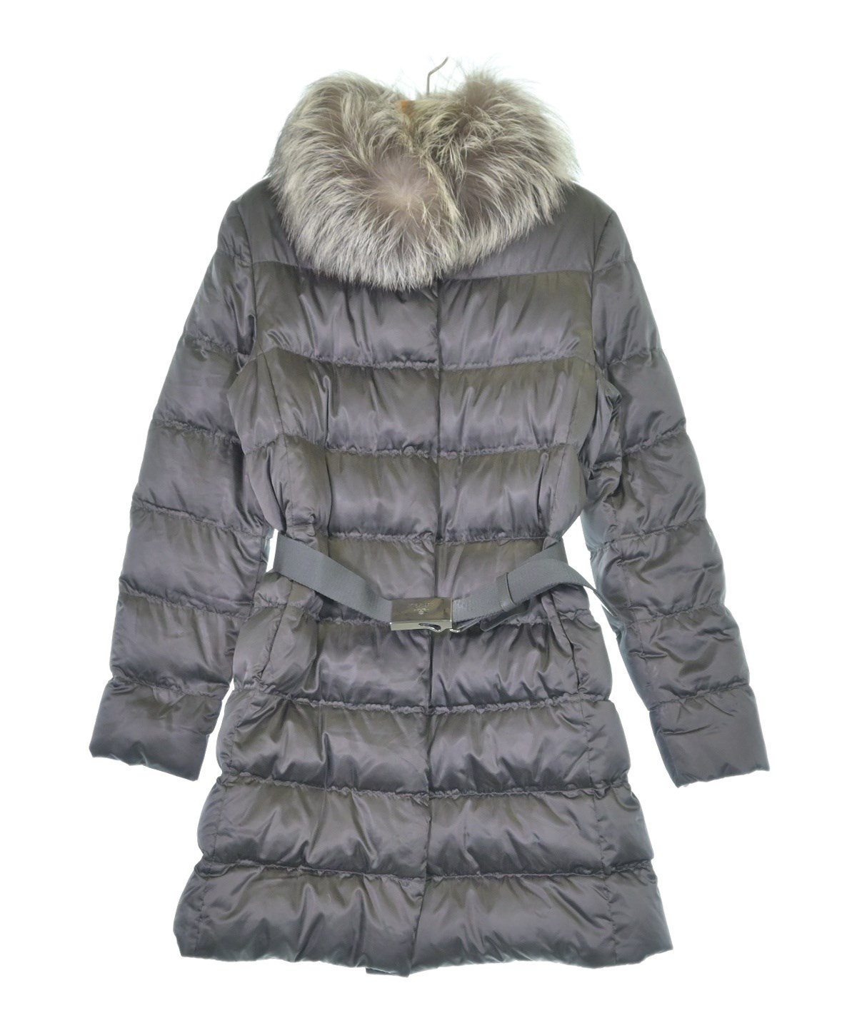 PRADA（プラダ）ダウンコート グレー サイズ:40(M位) レディース