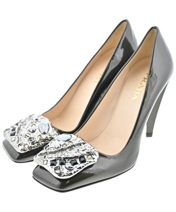 PRADA（プラダ）パンプス 緑 サイズ:EU35 1/2(22cm位