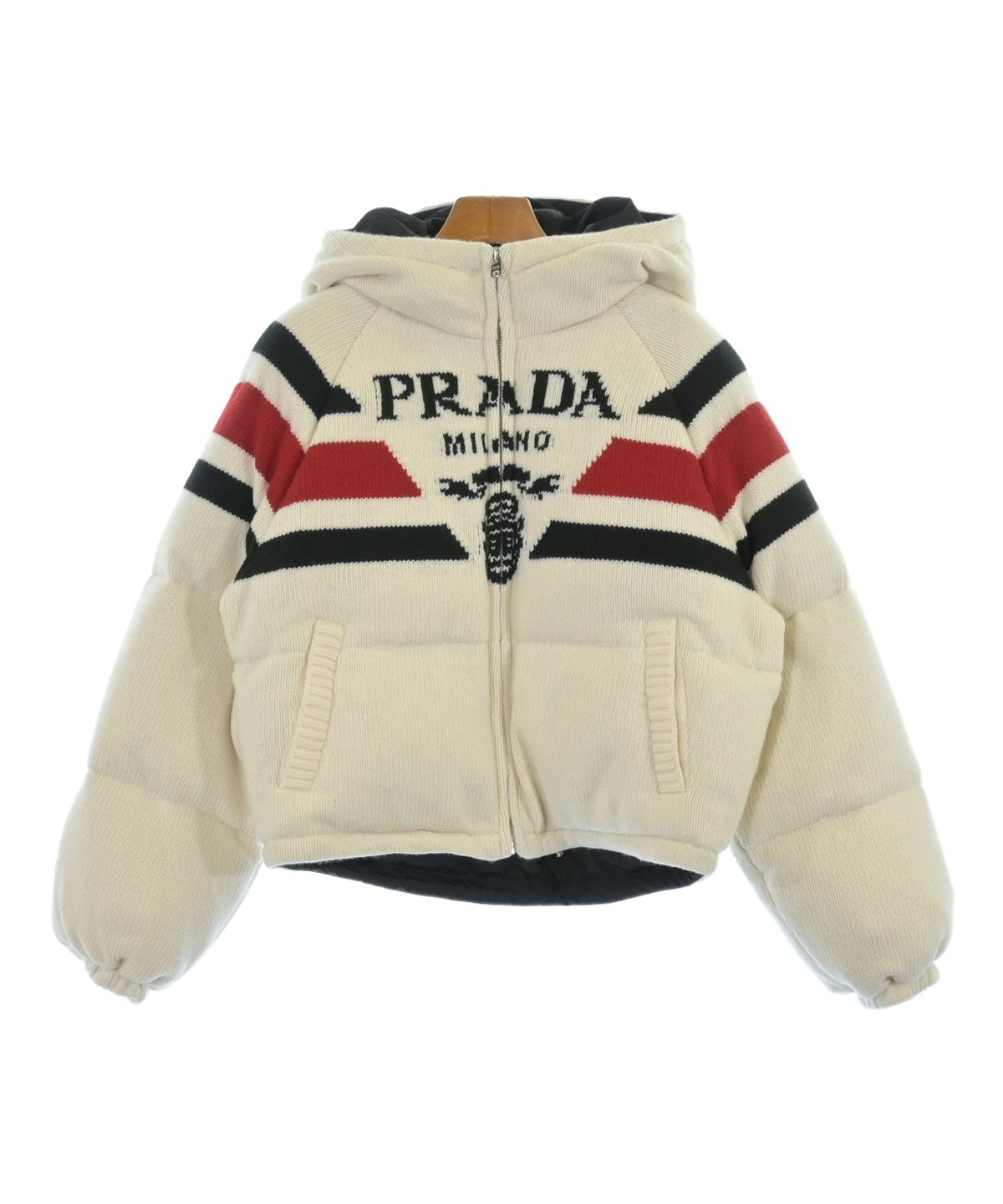 PRADA（プラダ）ダウンジャケット/ダウンベスト 白 サイズ:38(S位