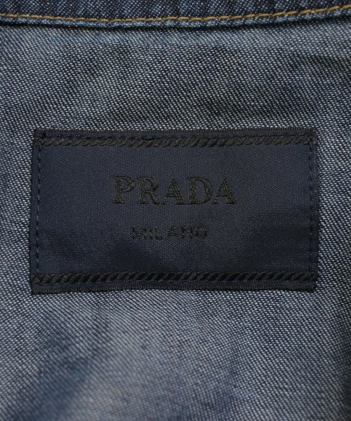 PRADA（プラダ）デニムジャケット 青 サイズ:XL メンズ/2200634540011